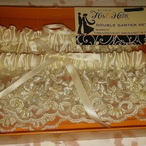 NWT Studio his and hers double garter set